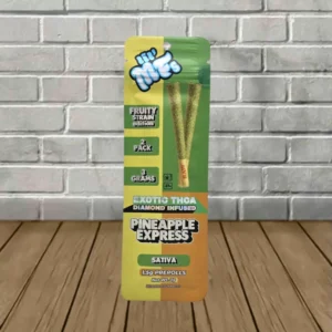 lil mfs exotica thca diamond infused prerolls 2ct pineapple express sativa